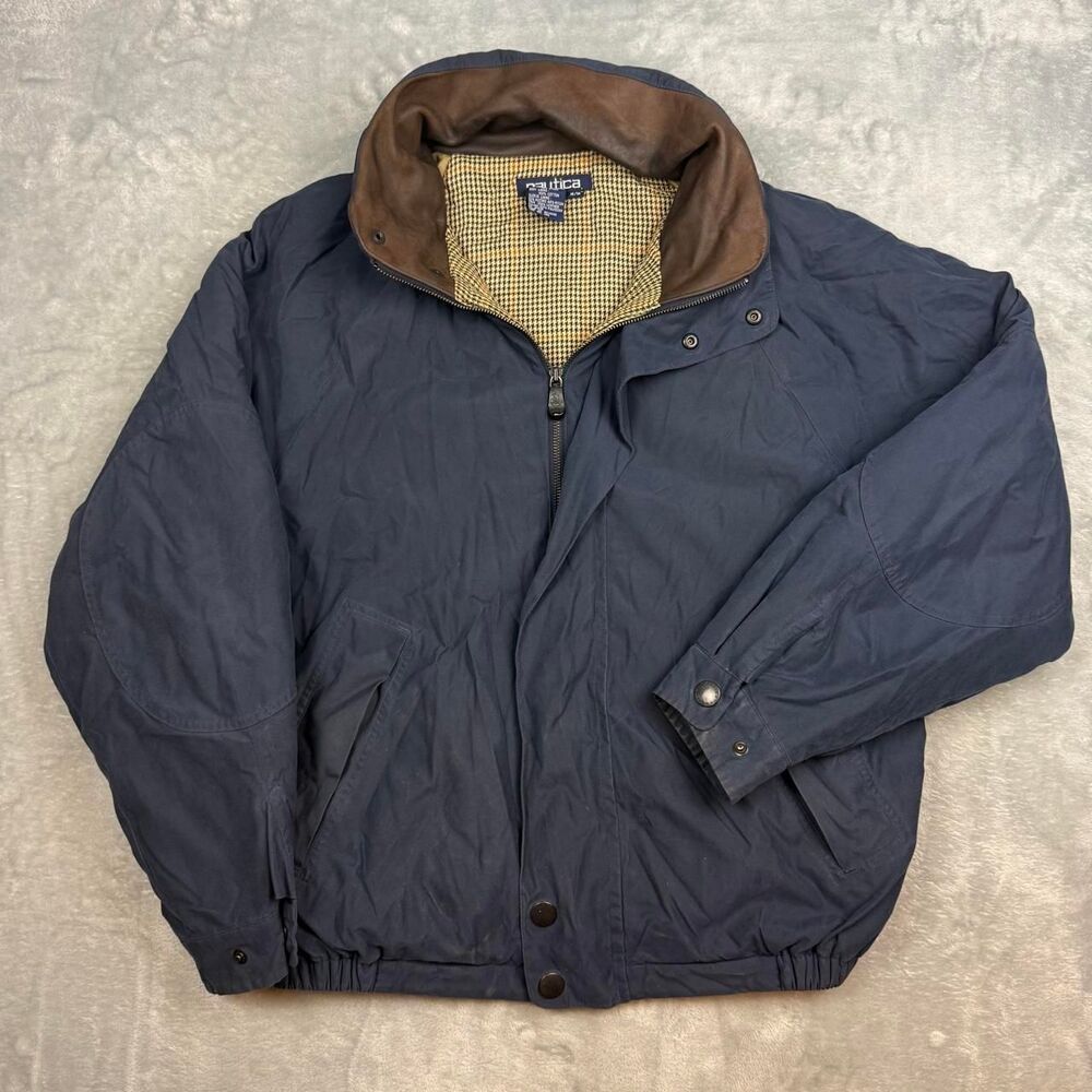 Nautica Men's Navy and Blue Jacket